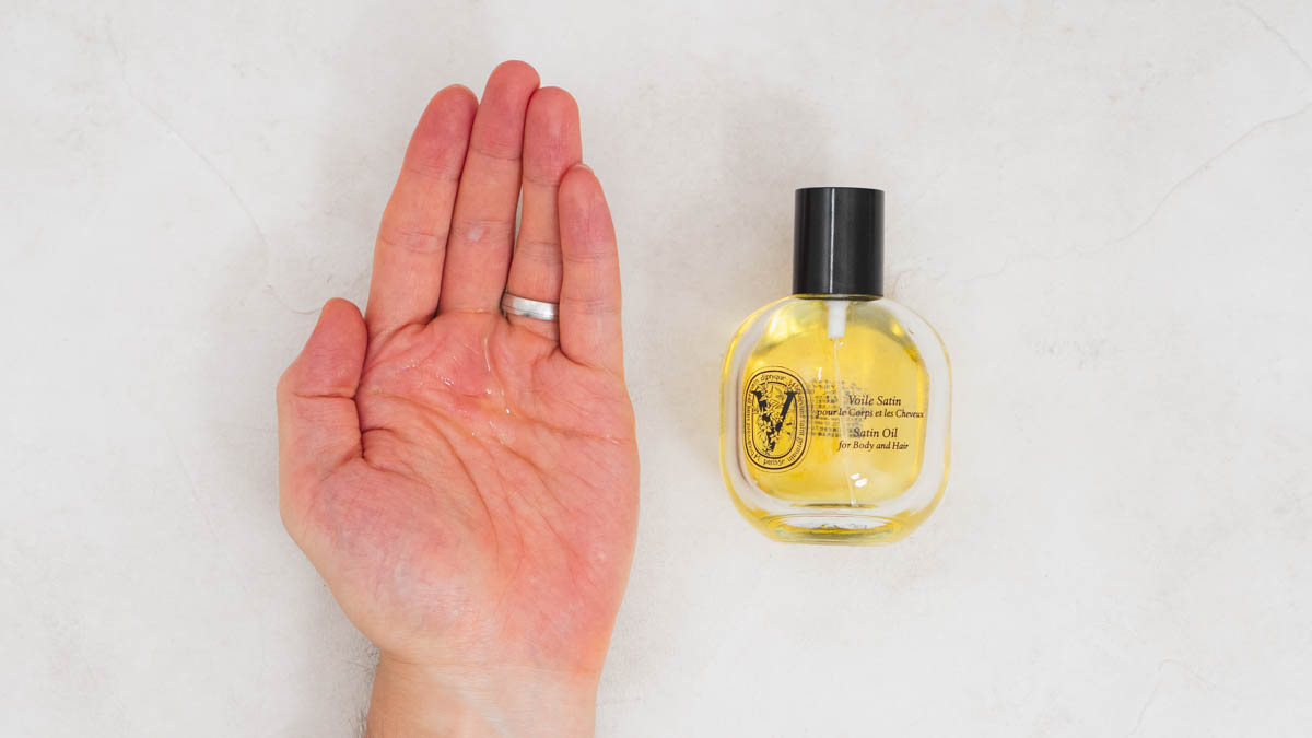 Diptyque サテンオイルと中身の質感