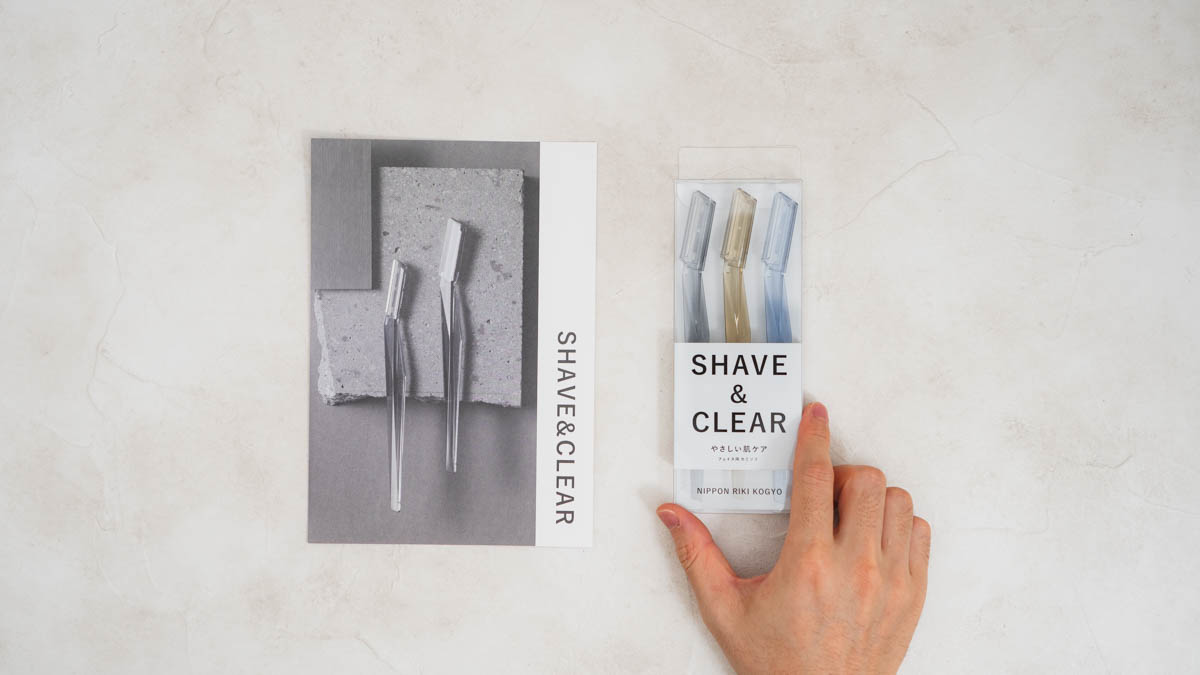 SHAVE&CLEARのリーフレット