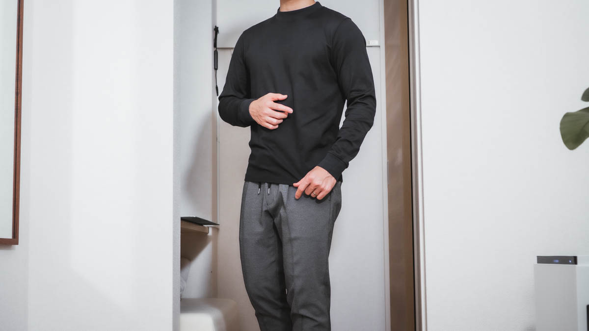 Real Silky Cotton Jersey ジャケットフィット ロングTシャツ