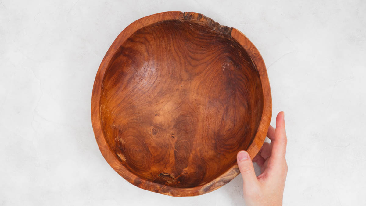 ケア完了したRustic Wood ワイドボウル