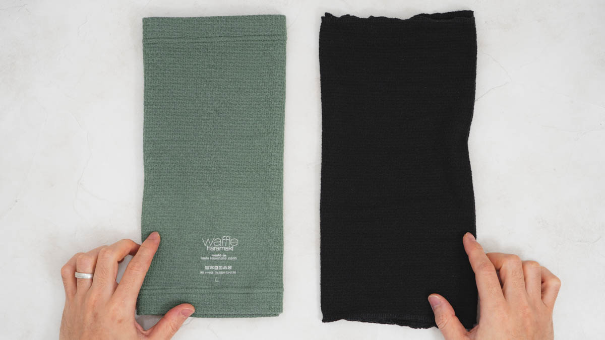 ワッフルハラマキ モスグリーンとブラック