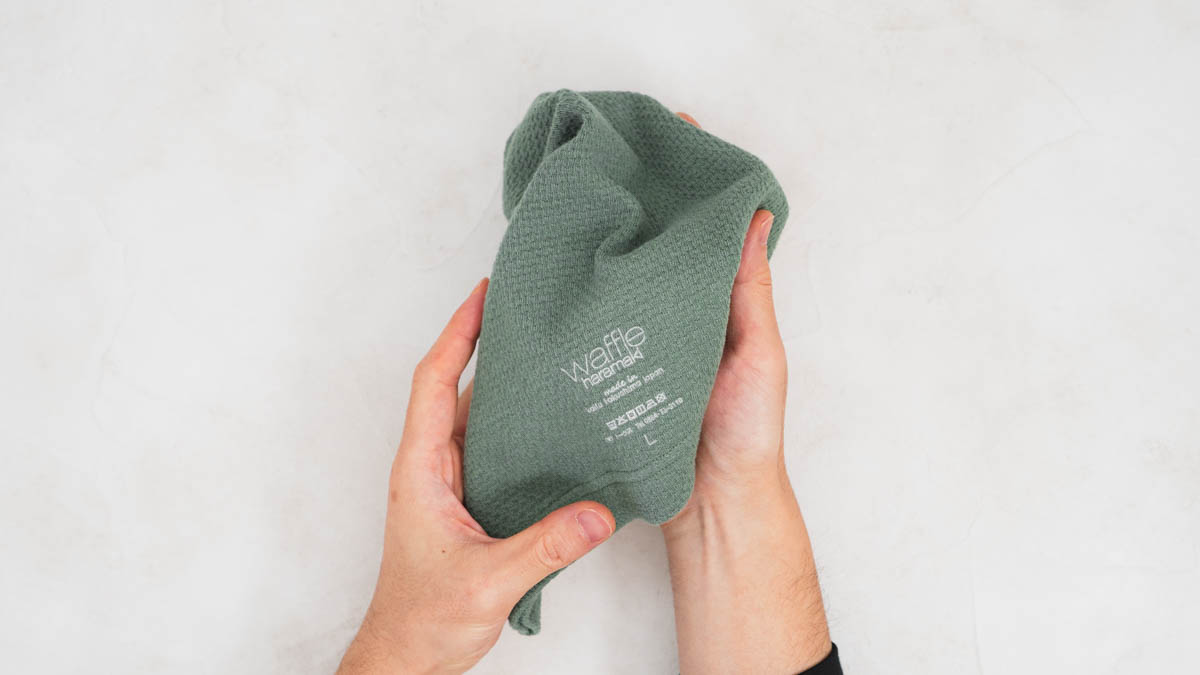 ワッフルハラマキの触り心地