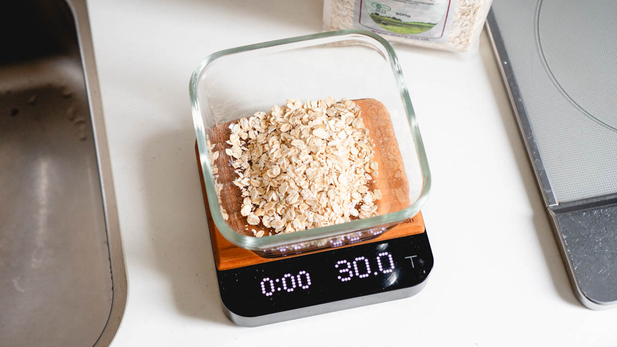 オートミールを30g
