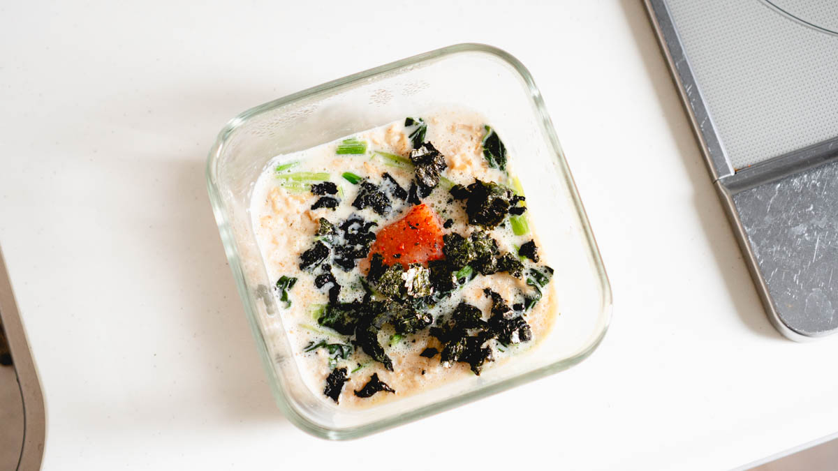 明太クリームオートミール